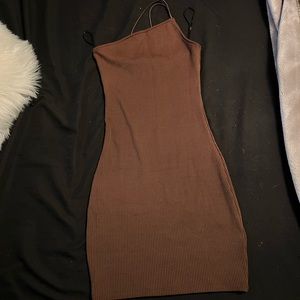 Brown Bodycon dress